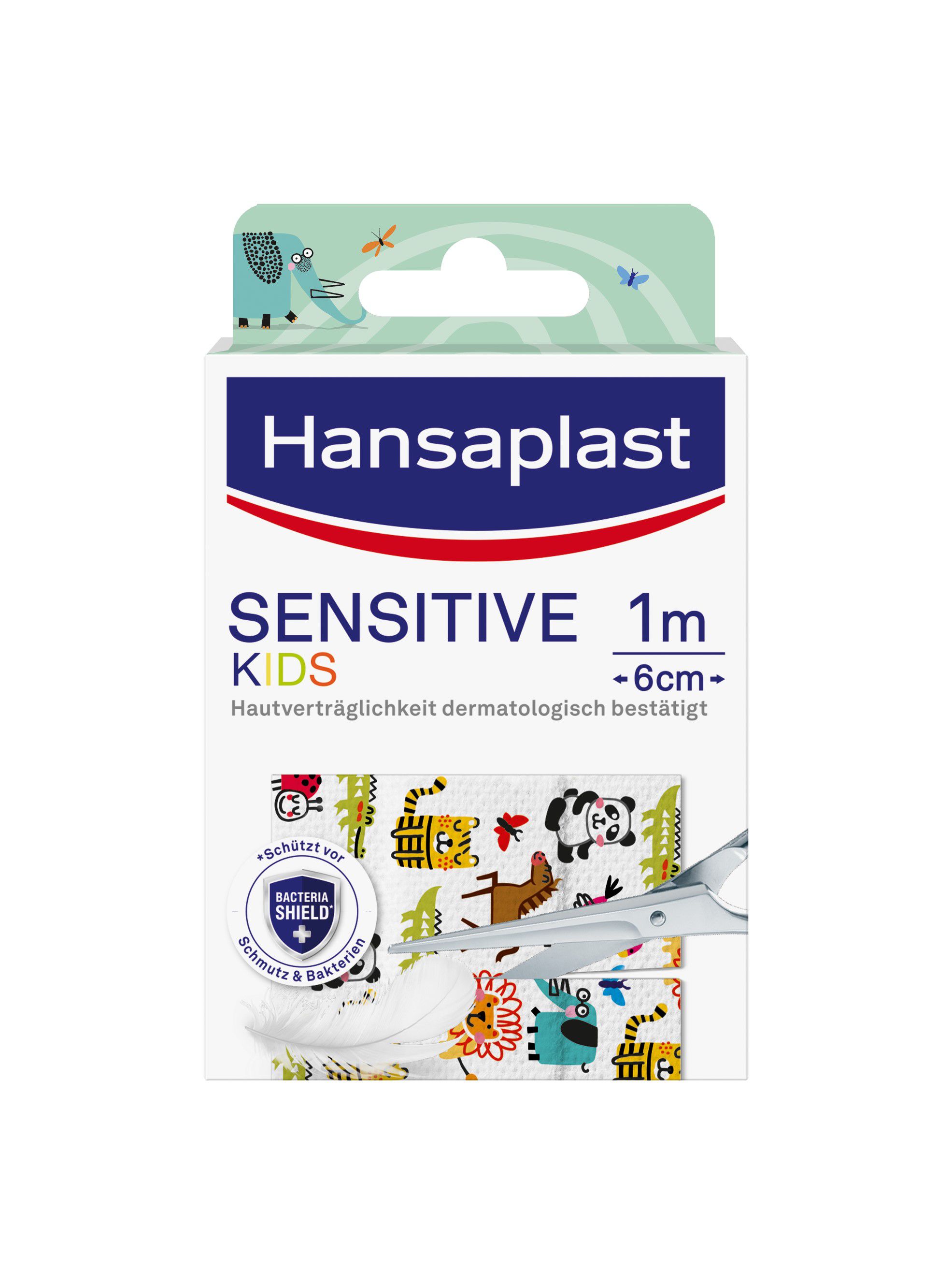 HANSAPLAST Sensitive Kinder Pflaster 6 cmx1 m